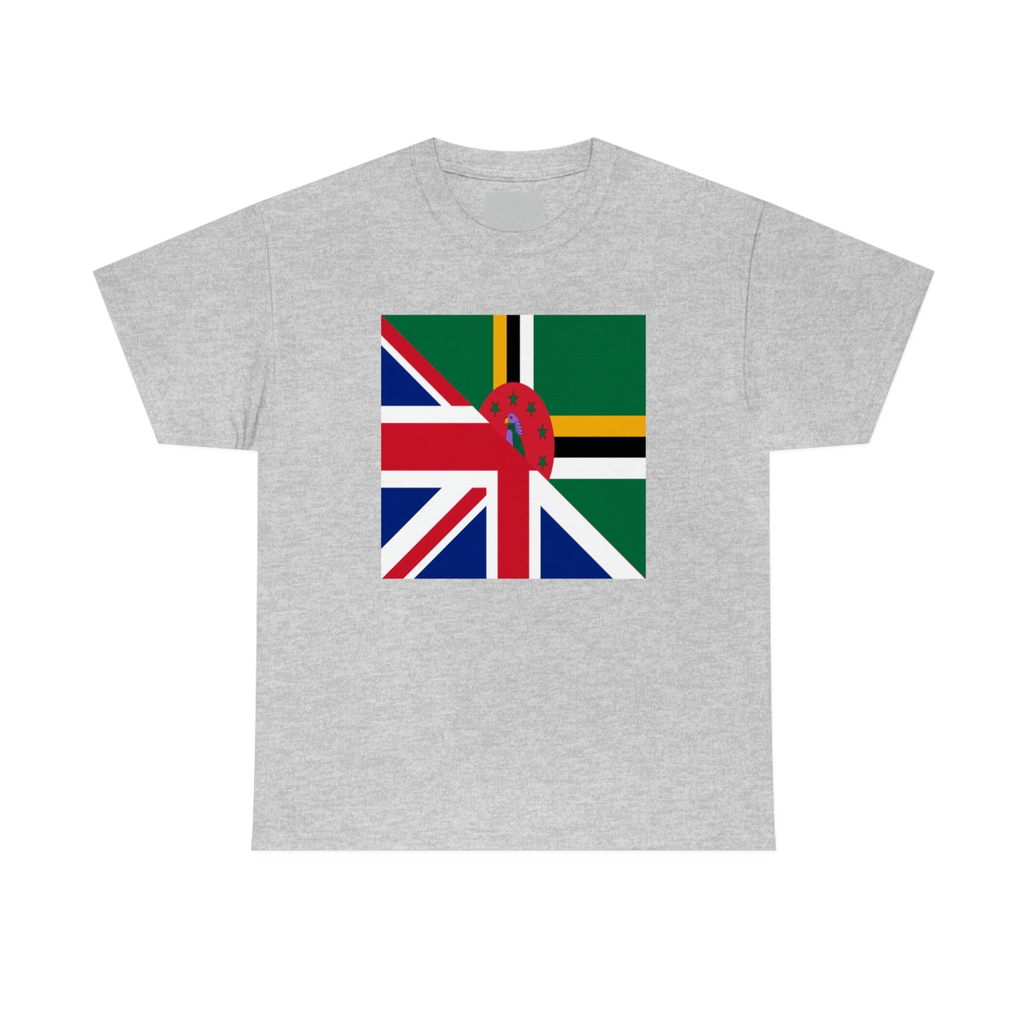 UK Union Jack Dominica Flag Half Dominican United Kingdom T-Shirt | Unisex Tee Shirt