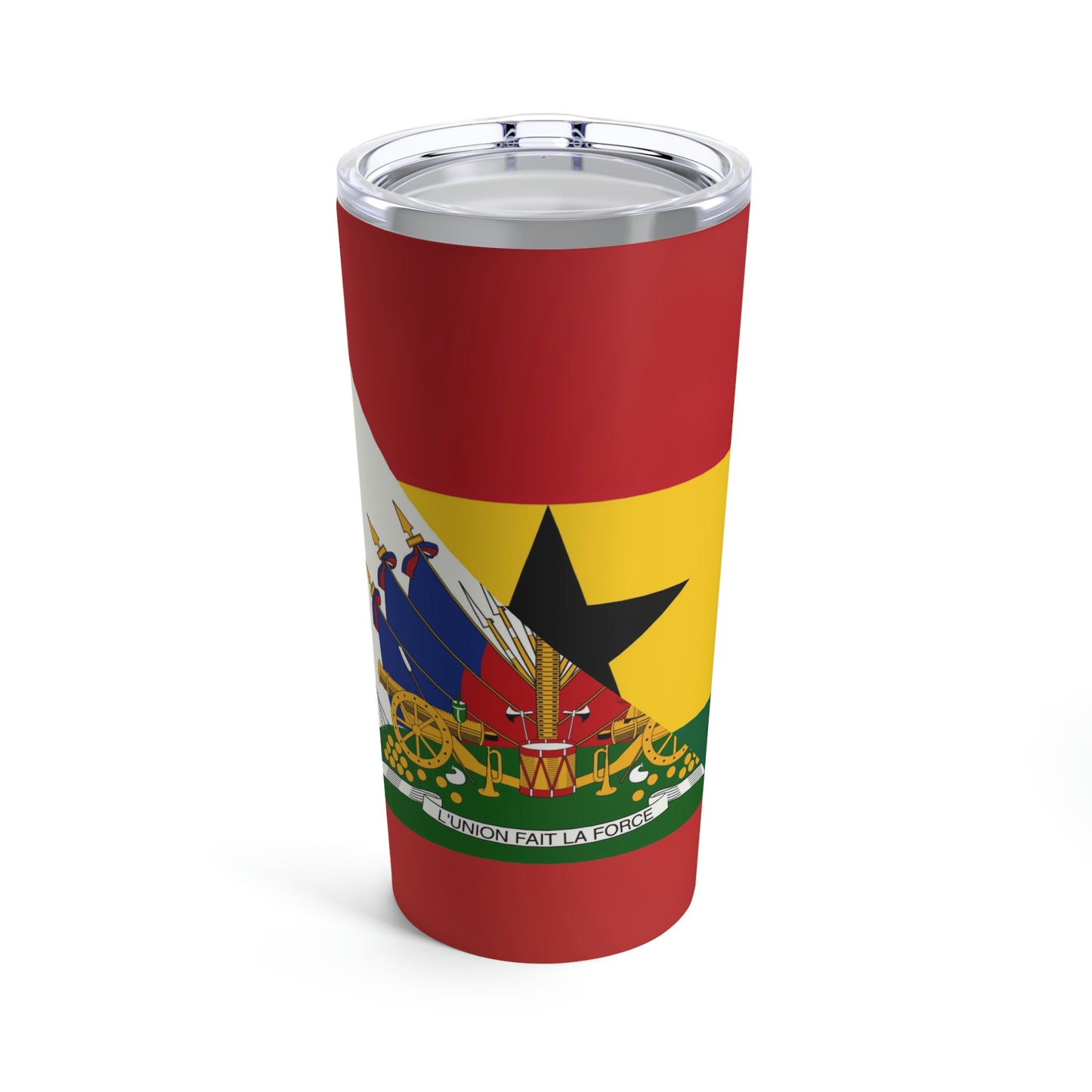 Haitian Ghanaian Flag | Half Haiti Ghana Tumbler 20oz