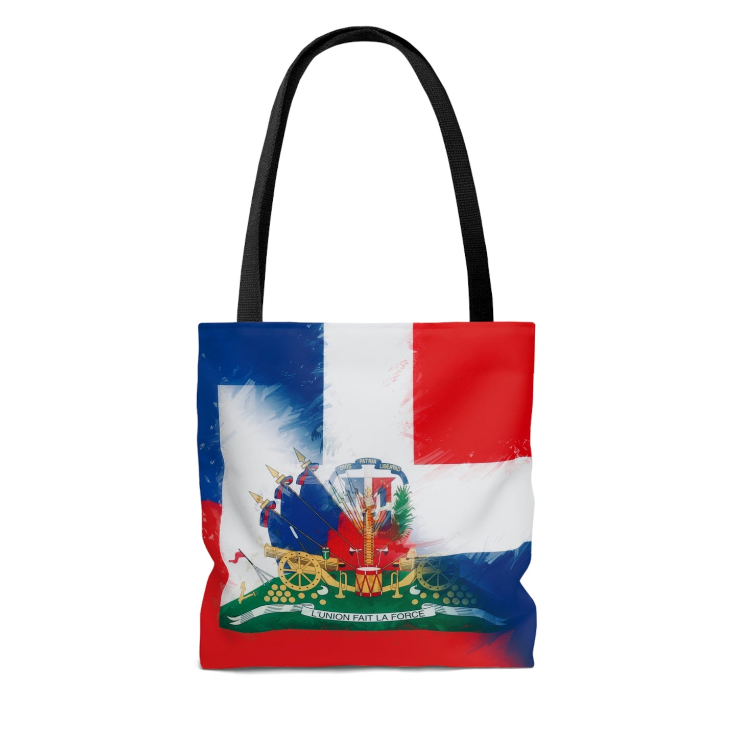 Haiti Dominican Republic Flag | Hispaniola DR Half Haitian Dominican Flag Tote Bag | Shoulder Bag