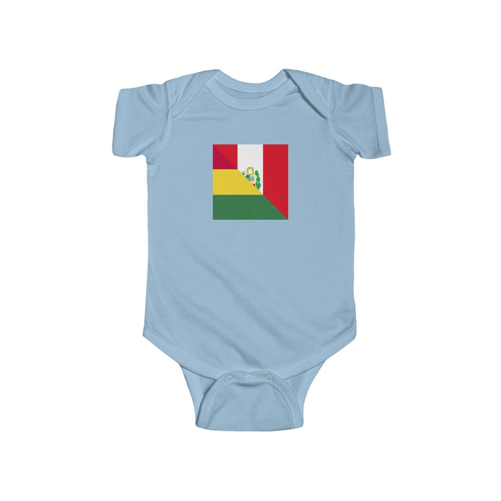 Peruvian Bolivian Flag Baby Bodysuit | Bolivia Peru Newborn Clothes