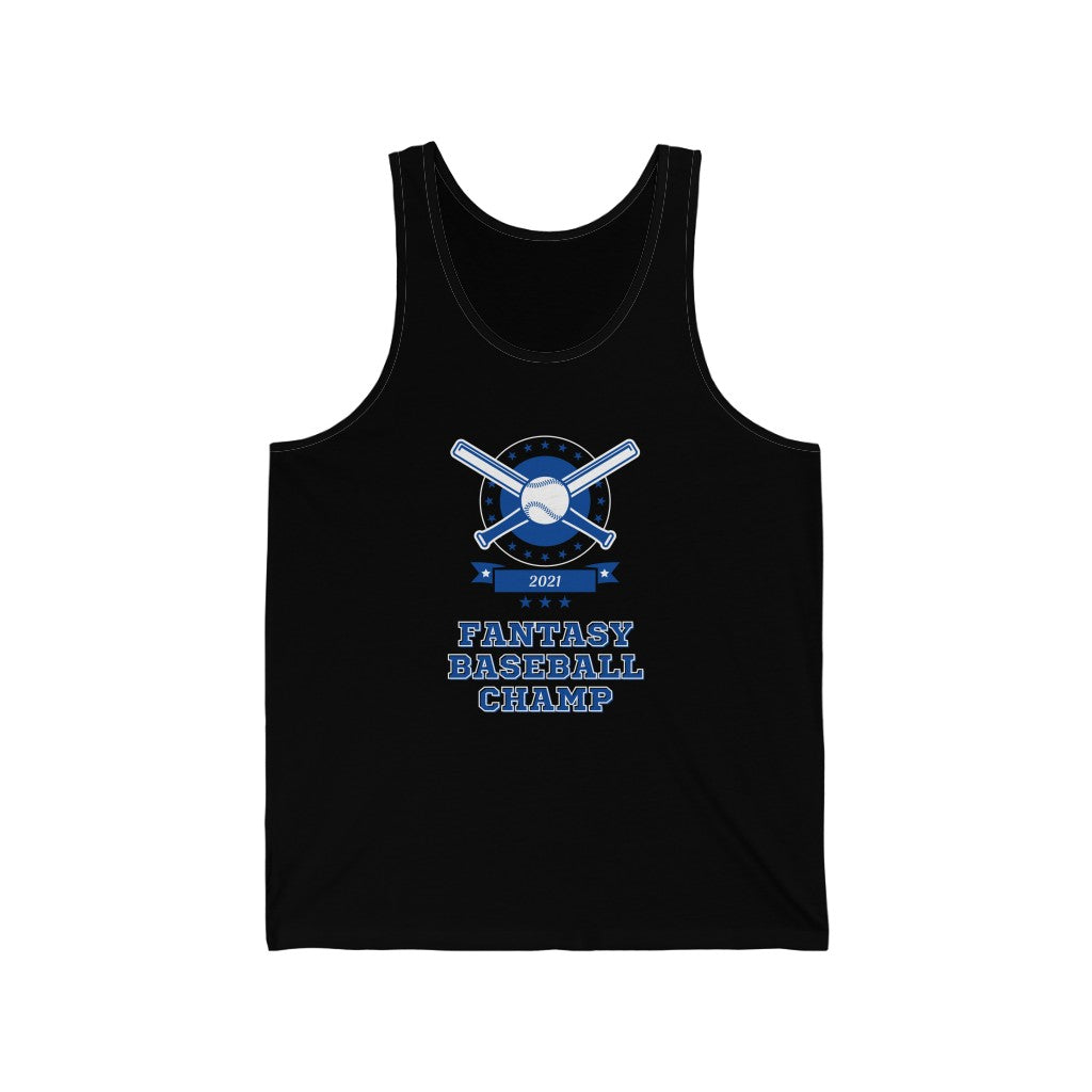 Fantasy Baseball Champ 2021 Tank Top | Fantasy Champion Sleeveless