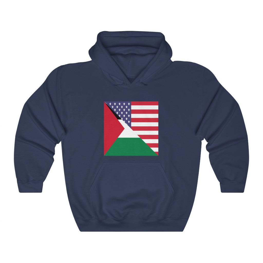 Palestine American Flag Hoodie | Unisex Palestinian Men Women Pullover