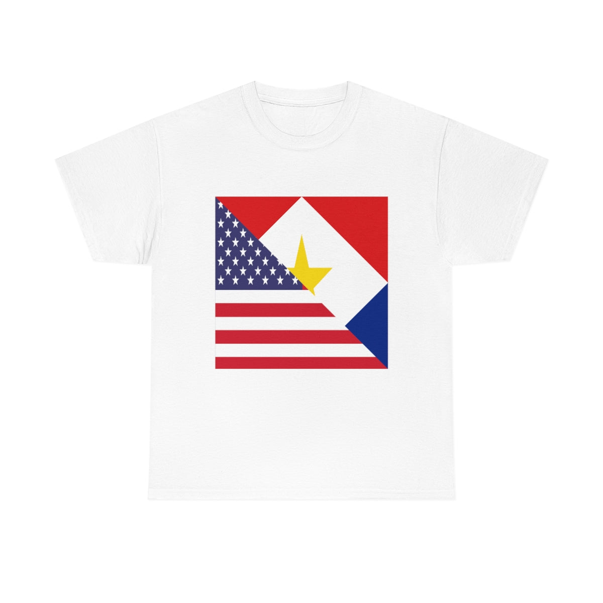 Saba American Flag Half Sabaean USA T-Shirt | Unisex Tee Shirt