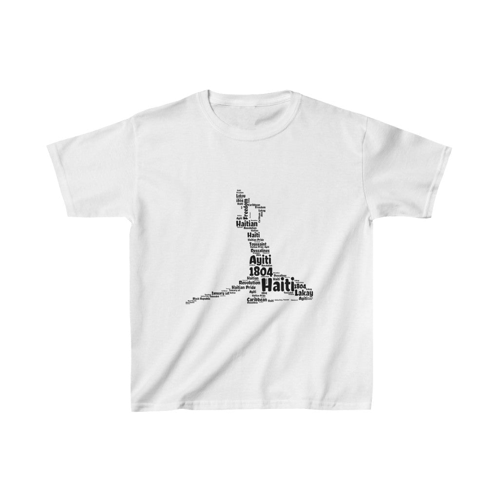 Kids Neg Mawon Haitian Shapecloud Black | Neg Marron Haiti T-Shirt | Unisex Tee Shirt