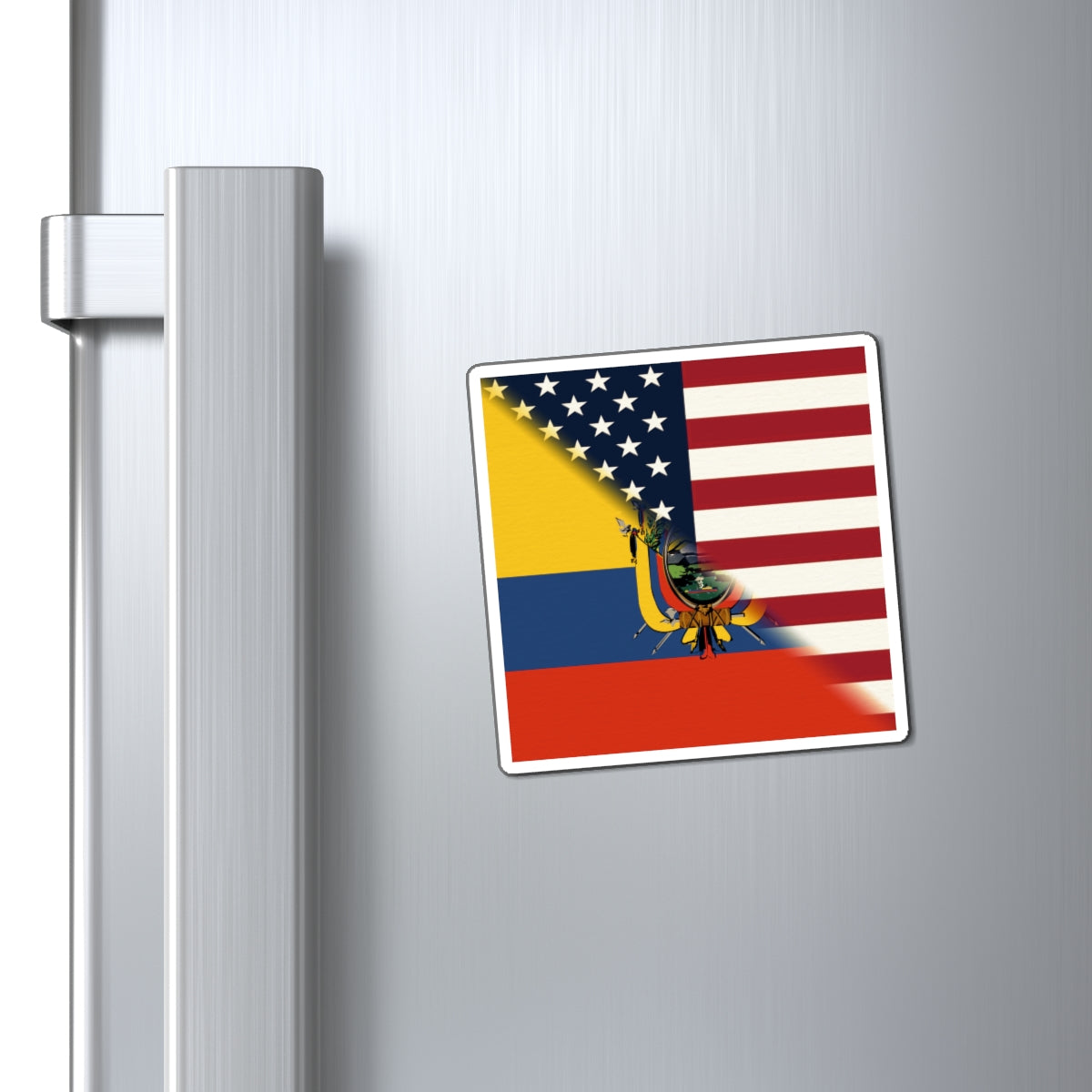 Ecuadorian American Flag | Half Ecuador USA  Magnet