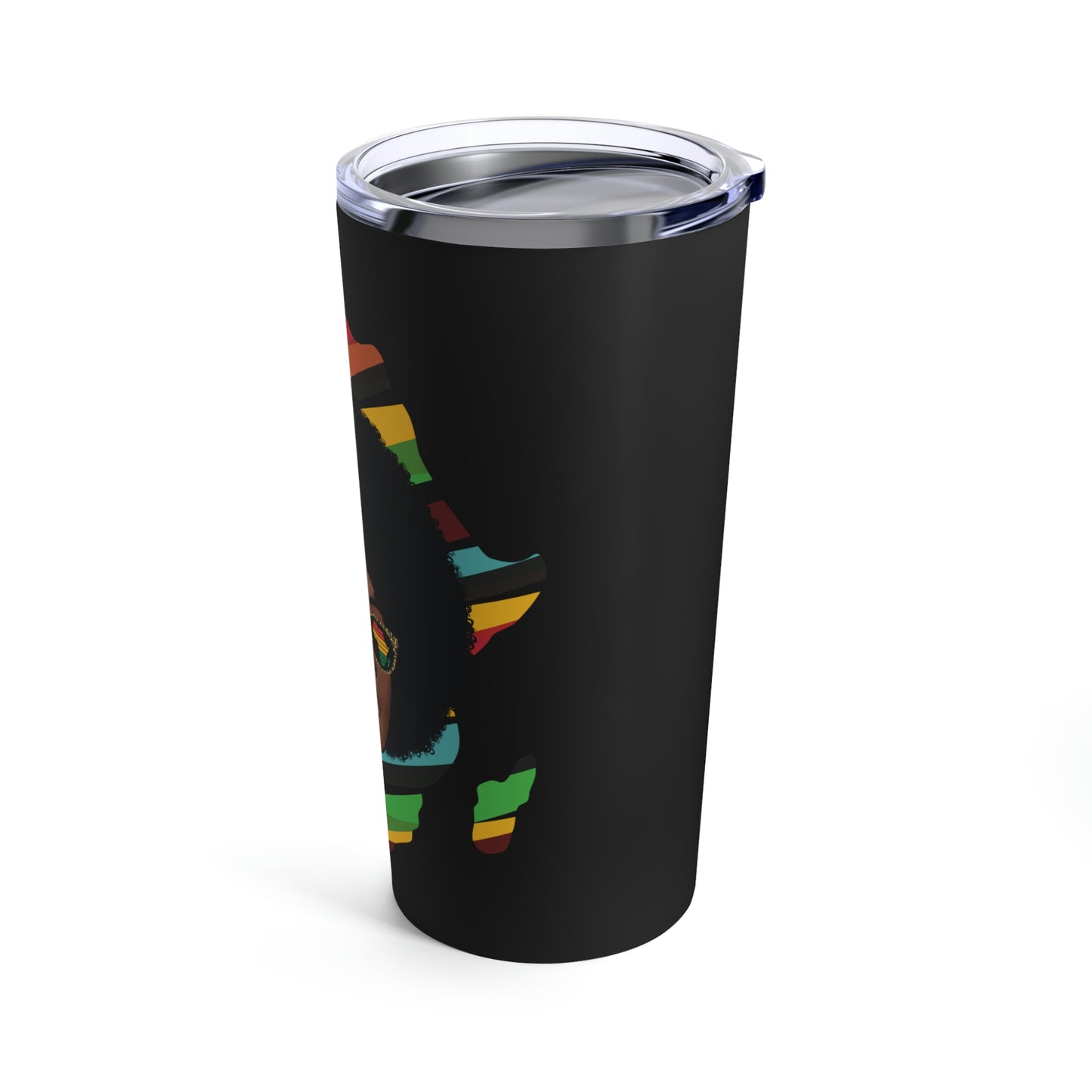 African Woman Glasses | Africa Continent Tumbler 20oz