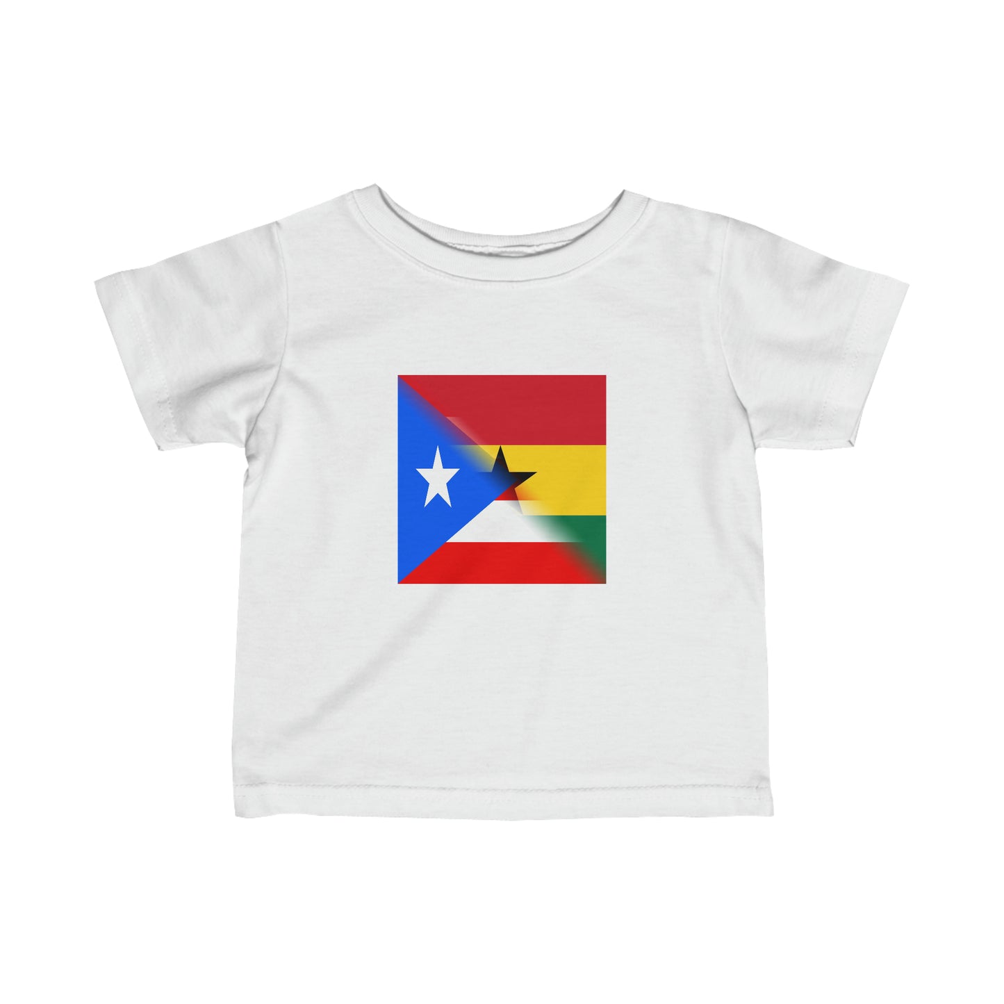 Infant Puerto Rican Ghanaian Flag PR Ghana Toddler Tee Shirt