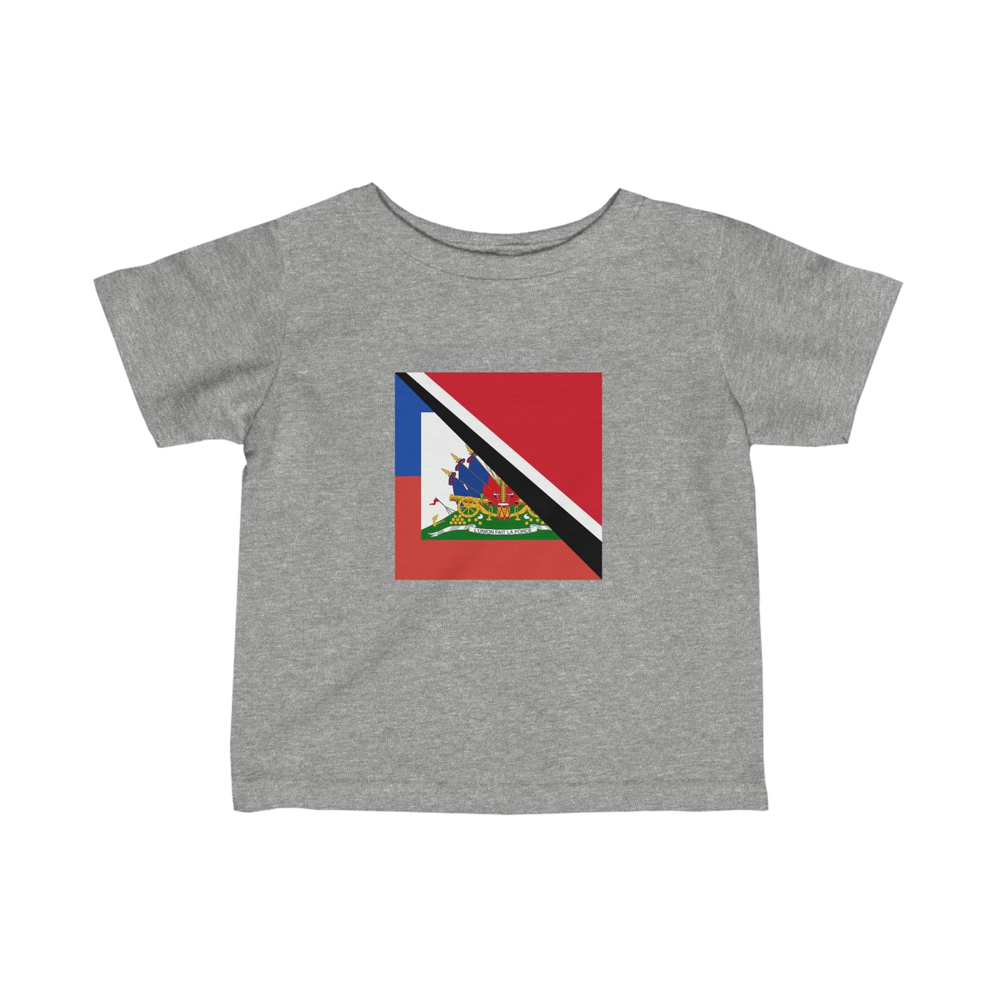 Infant Haitian Trinidad and Tobago Flag Haitian Trini Toddler Tee Shirt