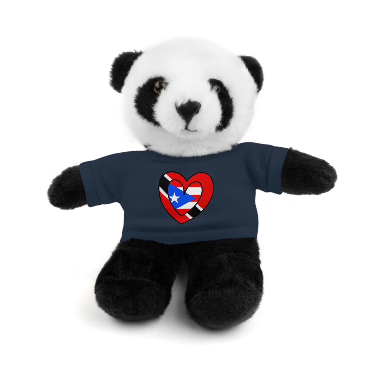 Puerto Rican Trini Valentines Day Gift Stuffed Animal | Boricua Trinidad Flag Toy