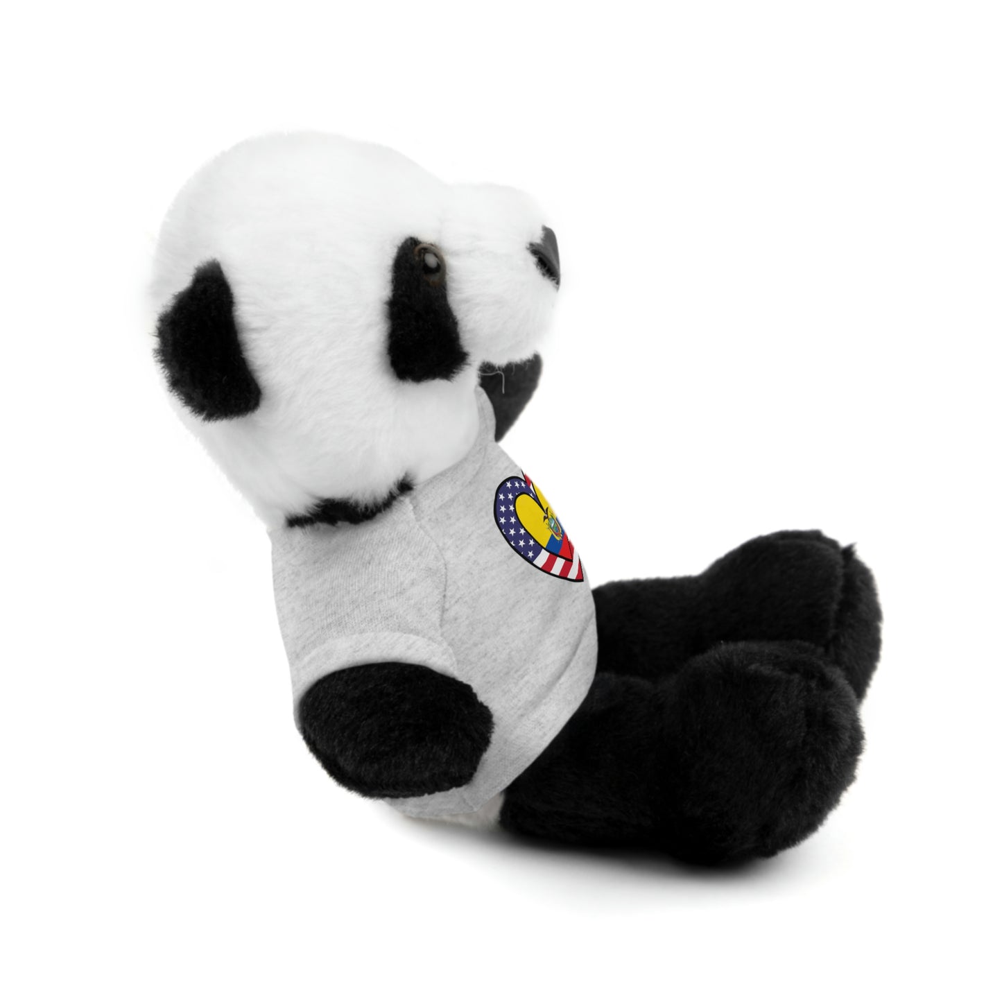 Ecuadorian American Valentines Day Gift Stuffed Animal | Ecuador USA Flag Toy