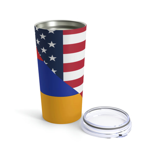 Armenian American Flag Armenia USA Tumbler 20oz