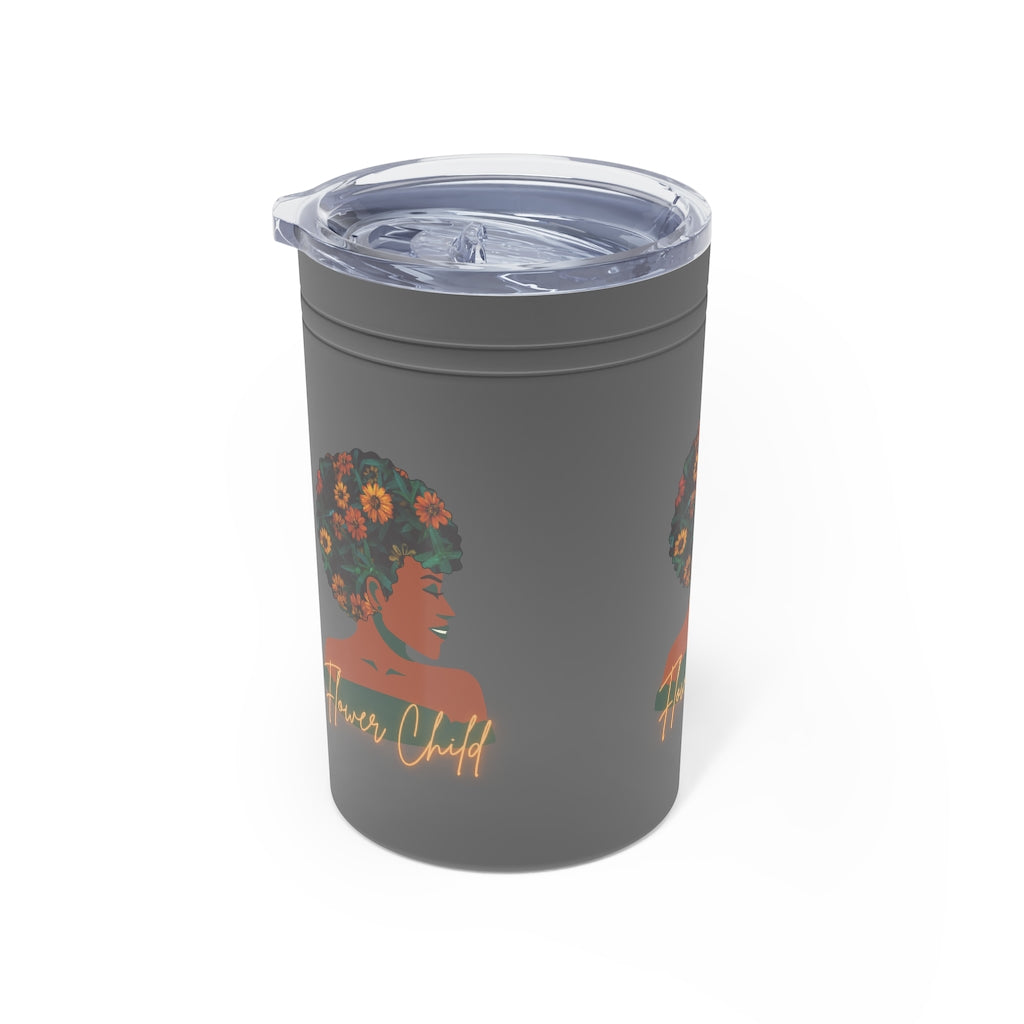 Flower Child Container | Earth Lady Vacuum Tumbler & Insulator, 11oz.