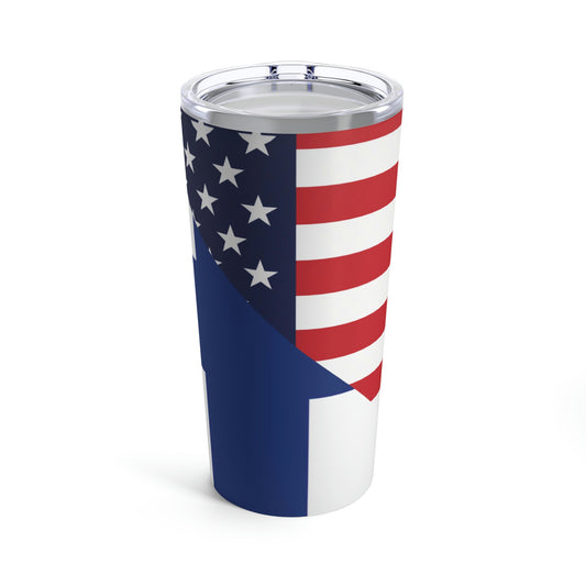 Finnish American Flag Finland USA Tumbler 20oz