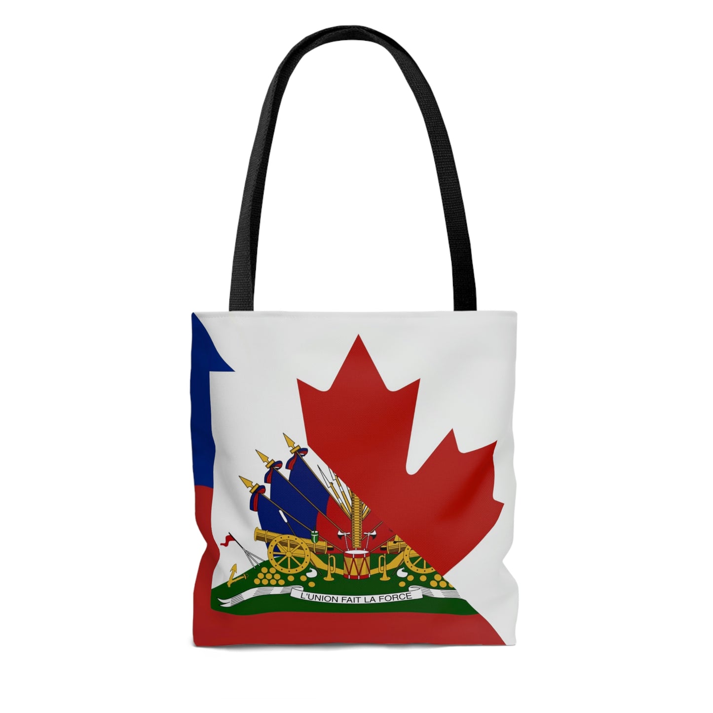 Haitian Canadian Flag | Half Haiti Canada Canadien Tote Bag | Shoulder Bag