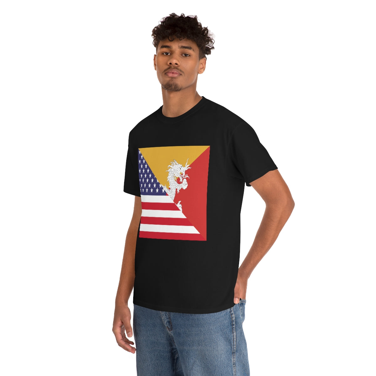 Bhutan American Flag Half Bhutanese USA T-Shirt | Unisex Tee Shirt