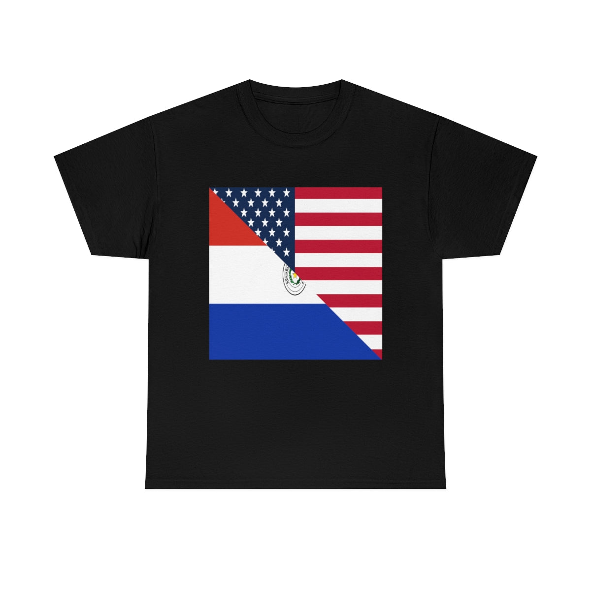 Paraguay American Flag Half Paraguyan USA T-Shirt | Unisex Tee Shirt