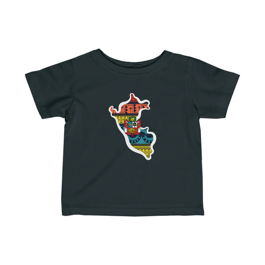 Infant Peru Tribal Coat of Arms Peruvian wht Toddler Tee Shirt