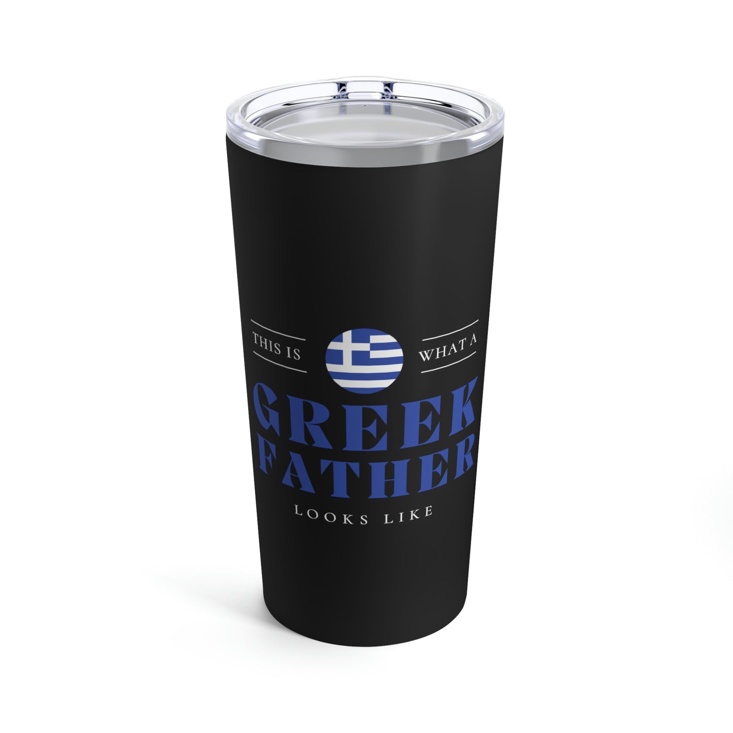 Greek Father Looks Like Fathers Day Greece Dad 2 Tumbler 20oz Beverage Container