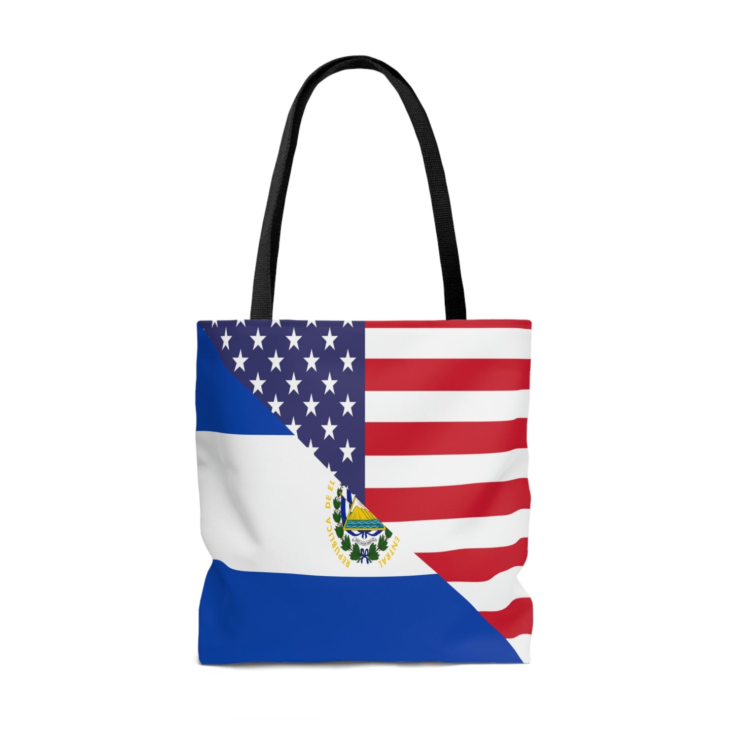 El Salvador American Flag USA Tote Bag | Shoulder Bag