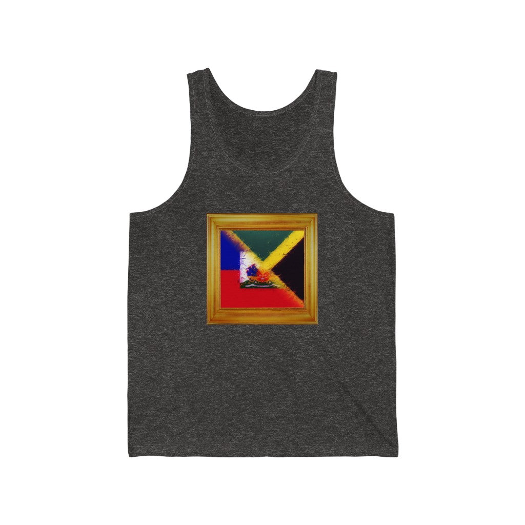 Haitian-Jamaican Flag Tank Top