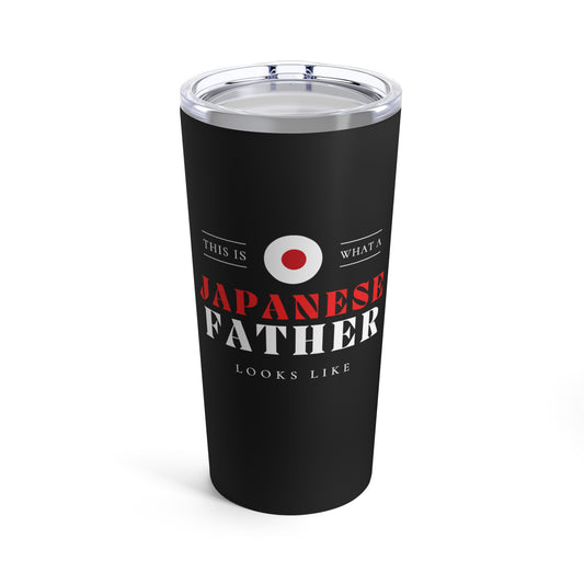 Japanese Father Looks Like Japan Flag Fathers Day Tumbler 20oz Beverage Container