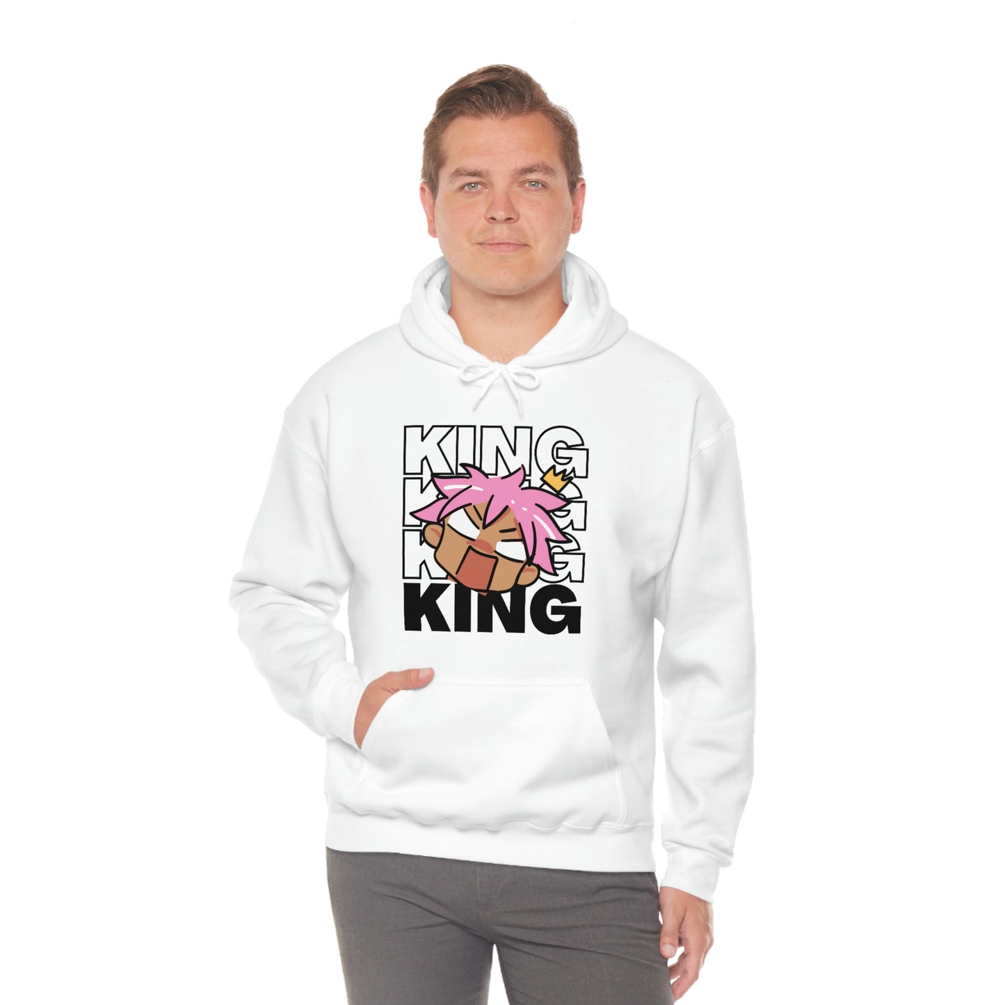 Anime King Royalty Crown 2 Hoodie | Unisex Pullover Hooded Sweatshirt