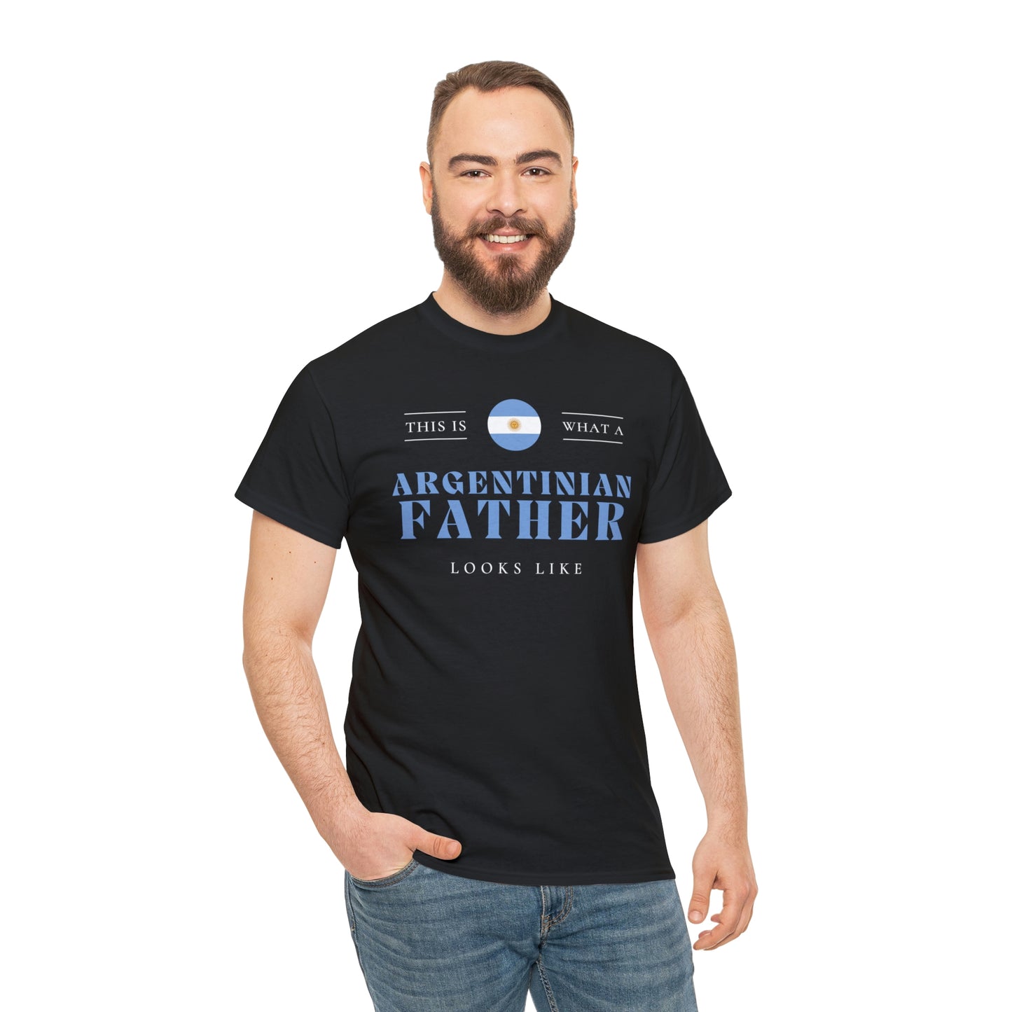 Argentinian Dad Looks Like Argentina Father T-Shirt | Unisex Tee Shirt