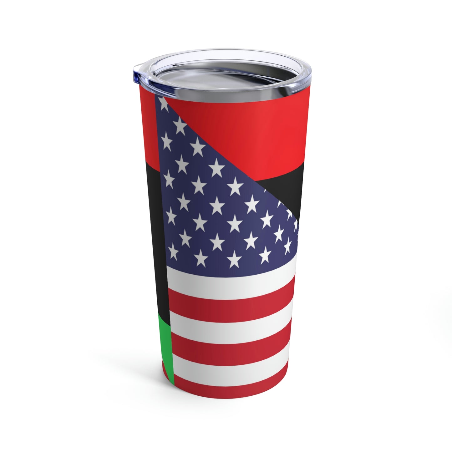 Libya American Flag Libyan USA Tumbler 20oz