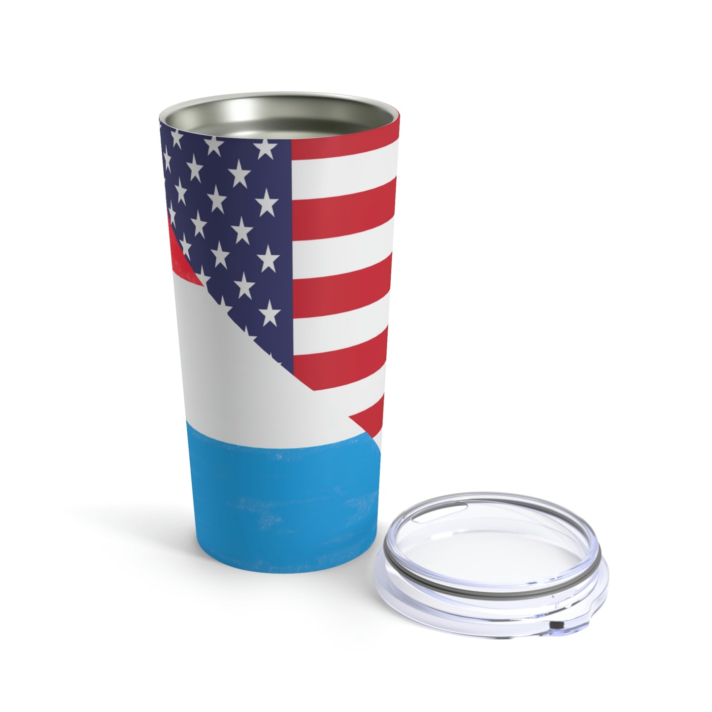 Luxembourg American Flag Luxembourger USA Tumbler 20oz