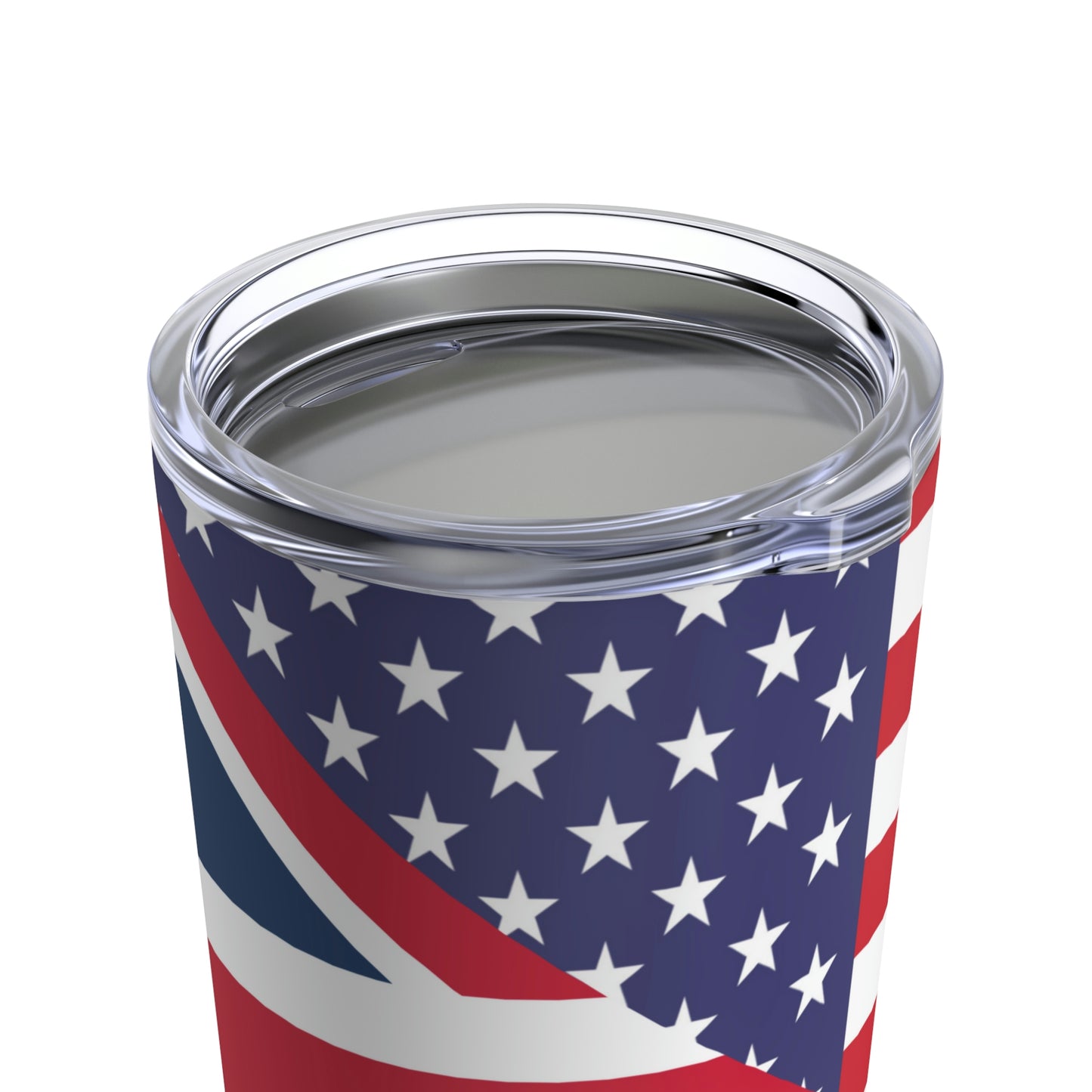 English American Flag United Kingdom USA Tumbler 20oz