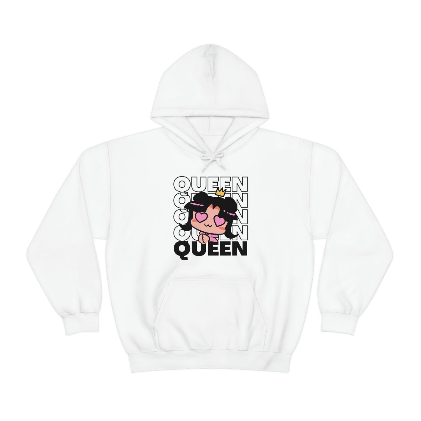 Anime Queen Royalty Crown Hoodie | Unisex Pullover Hooded Sweatshirt