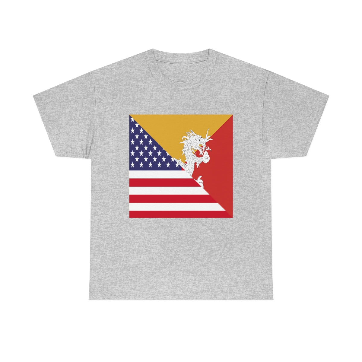 Bhutan American Flag Half Bhutanese USA T-Shirt | Unisex Tee Shirt