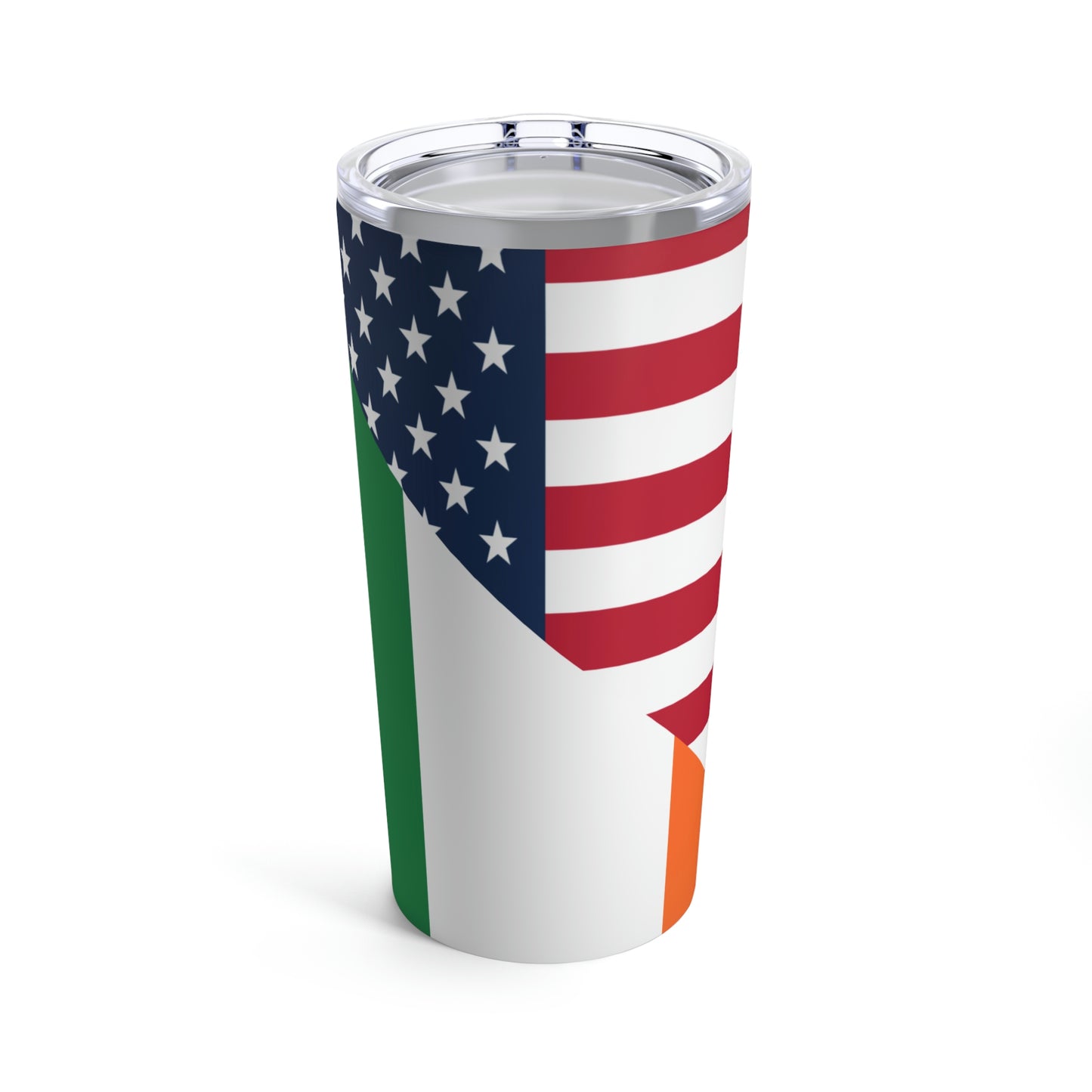 Irish American Flag Half Ireland USA Tumbler 20oz Beverage Container