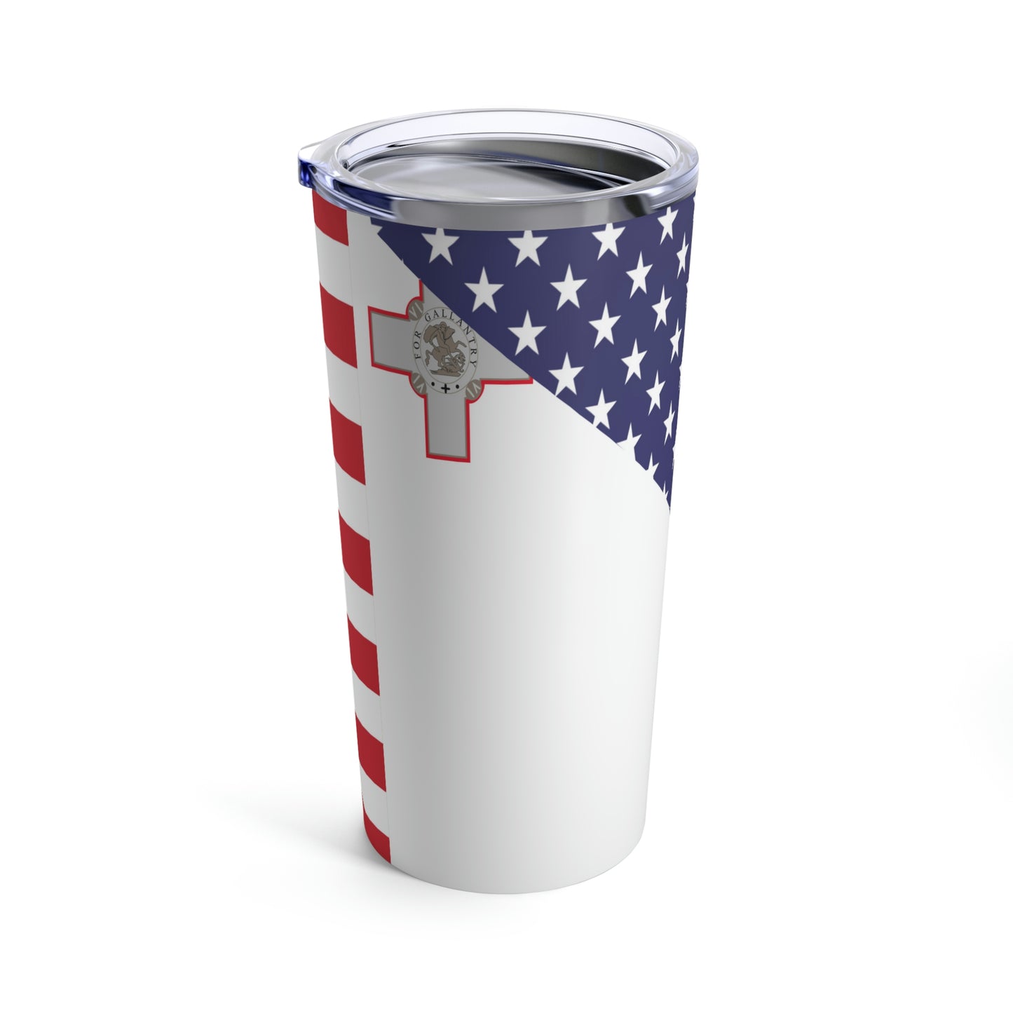 Maltese American Flag Malta USA Tumbler 20oz