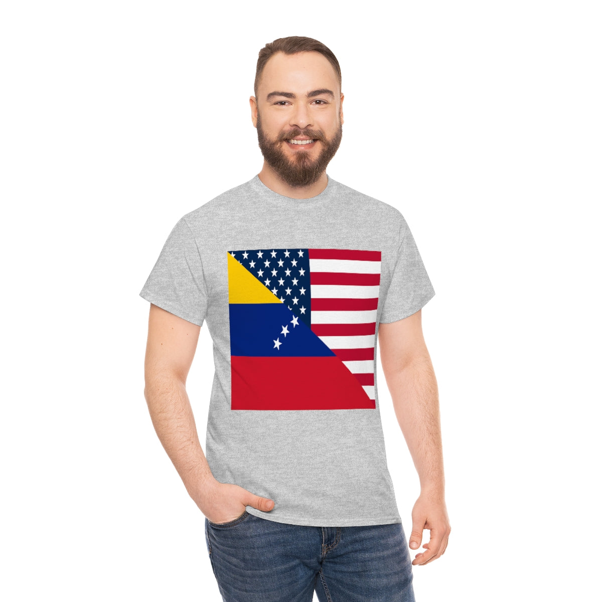 Venezuela American Flag Half Venezuelan USA T-Shirt | Unisex Tee Shirt