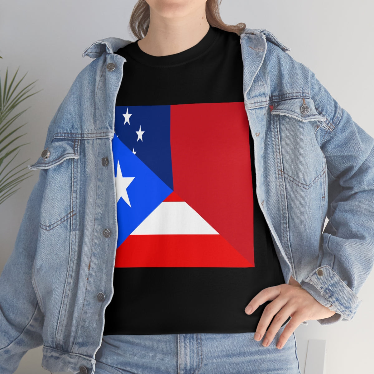 Puerto Rico Samoa Flag Half Puerto Rican Samoan T-Shirt | Unisex Tee Shirt