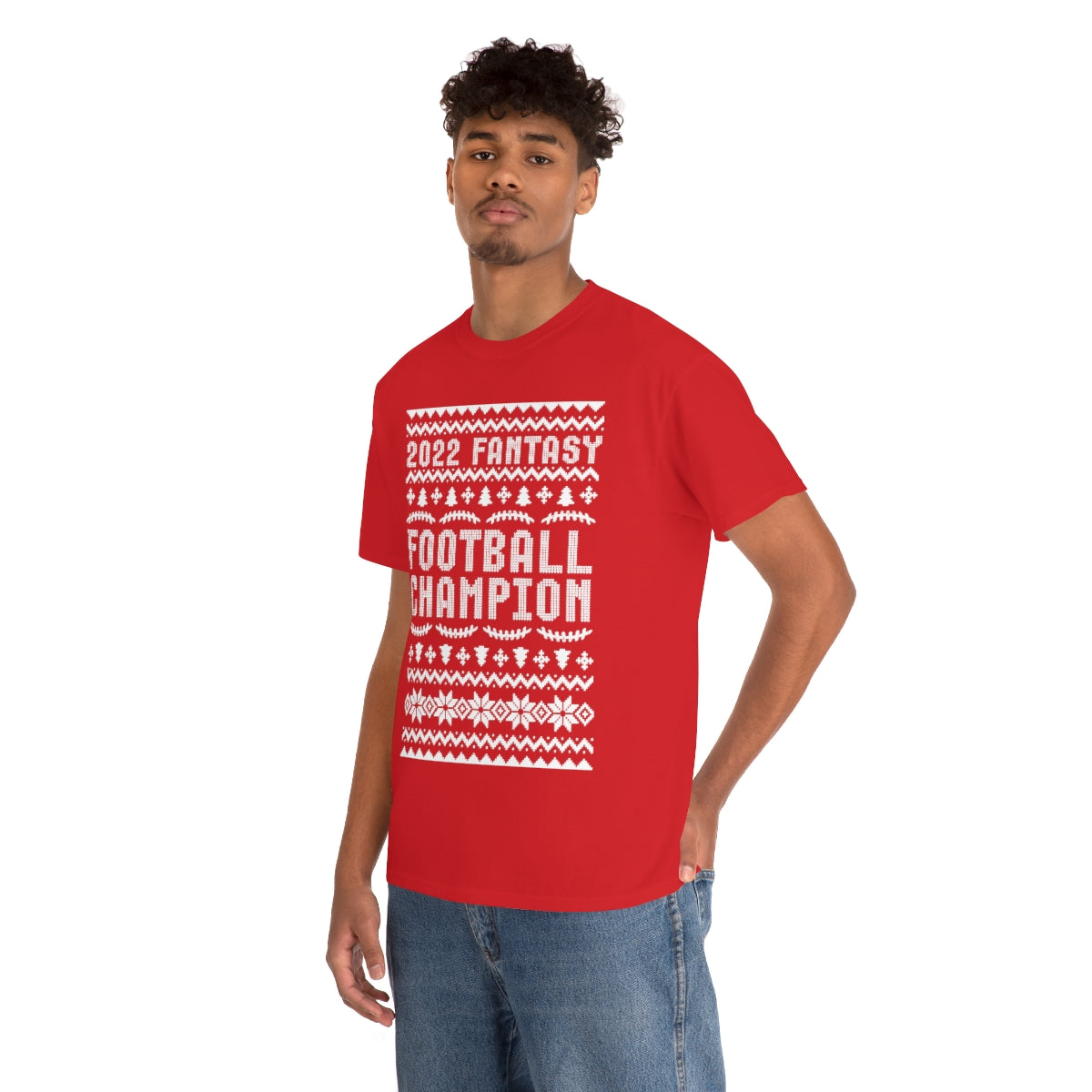 Fantasy Football Champion 2022 Ugly Christmas Tee Shirt | Unisex Champ T-Shirt