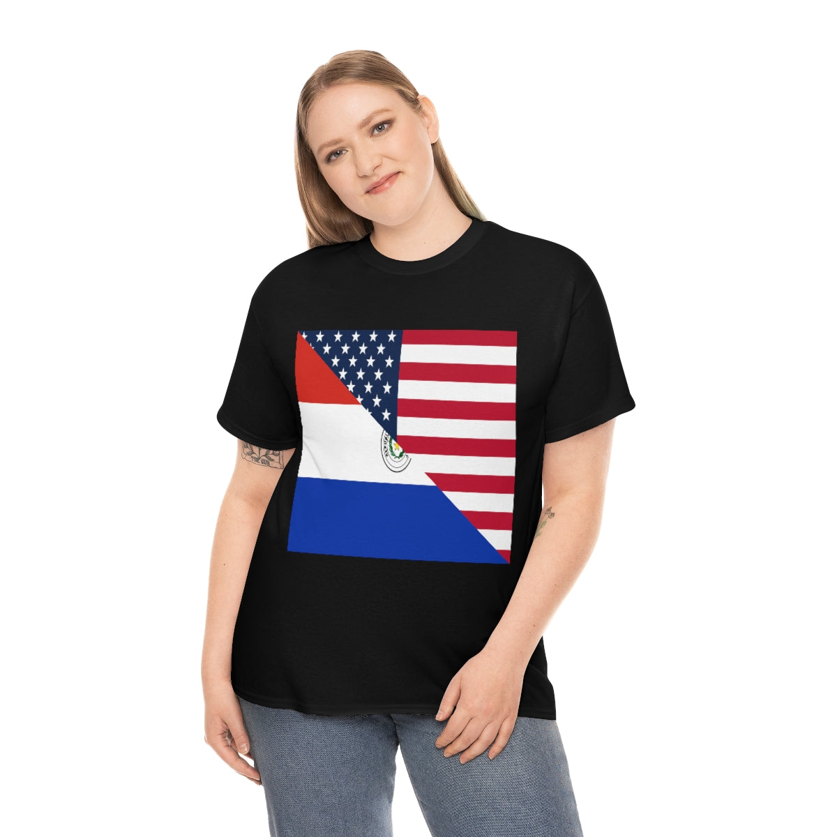 Paraguayan American Flag T-Shirt | Unisex Paraguay USA Tee Shirt