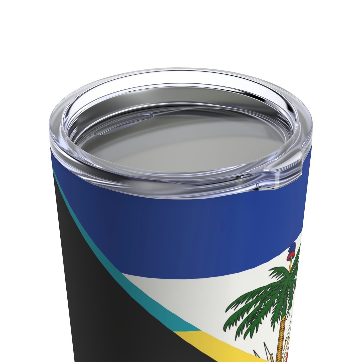 Haiti Bahamas Flag | Half Haitian Bahamian Flag Tumbler 20oz