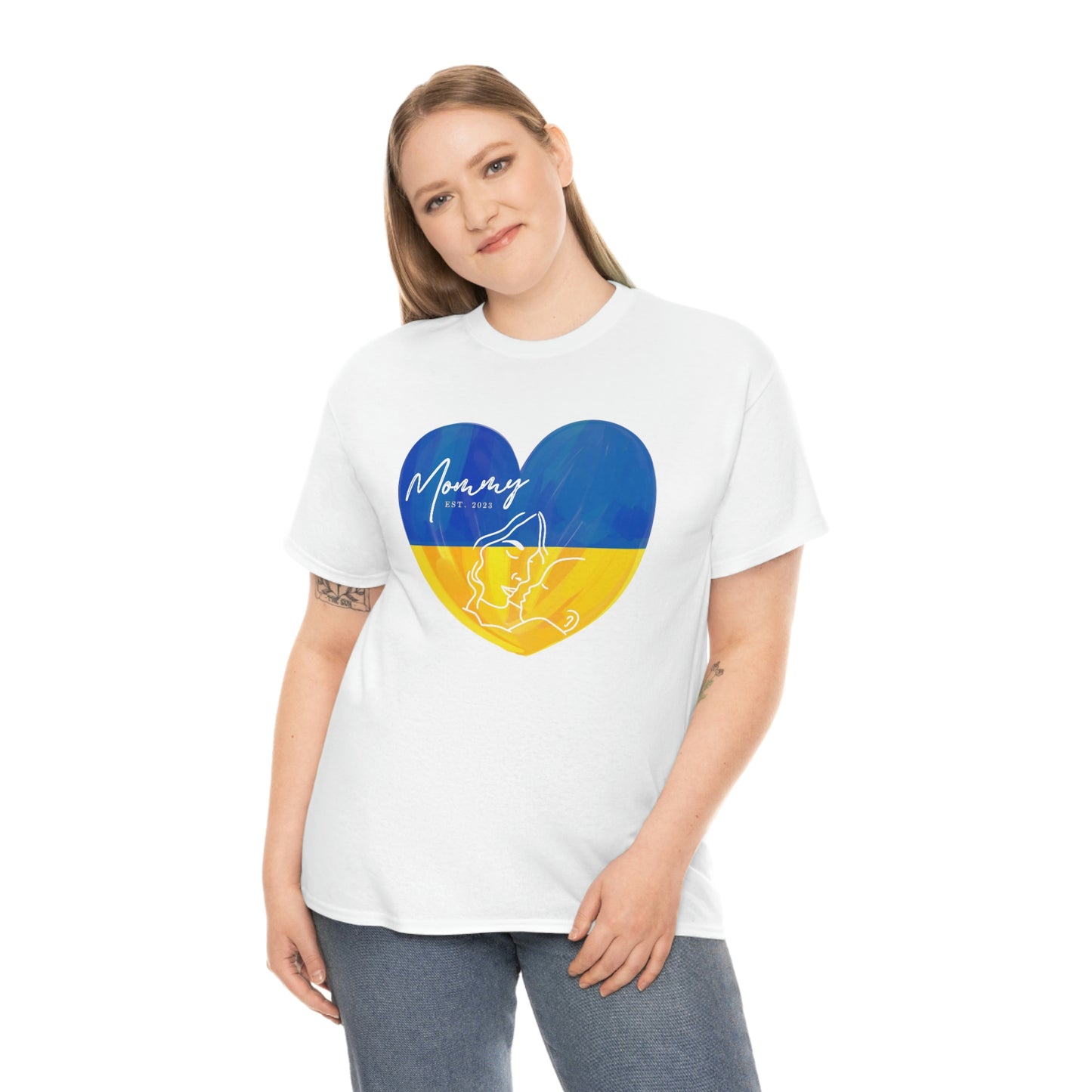 Ukraine Mommy Est 2023 Mothers Day Gift for Ukrainian MOM T-Shirt | Unisex Tee Shirt