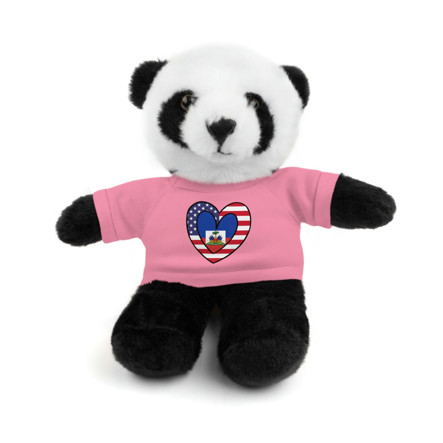 Haitian American Valentines Day Gift Stuffed Animal | Haiti USA Flag Toy