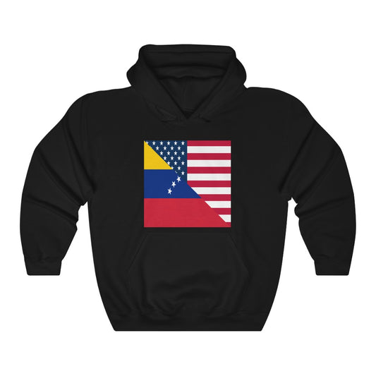 Venezuela American Flag Hoodie  | Unisex Half Venezuelan USA Pullover