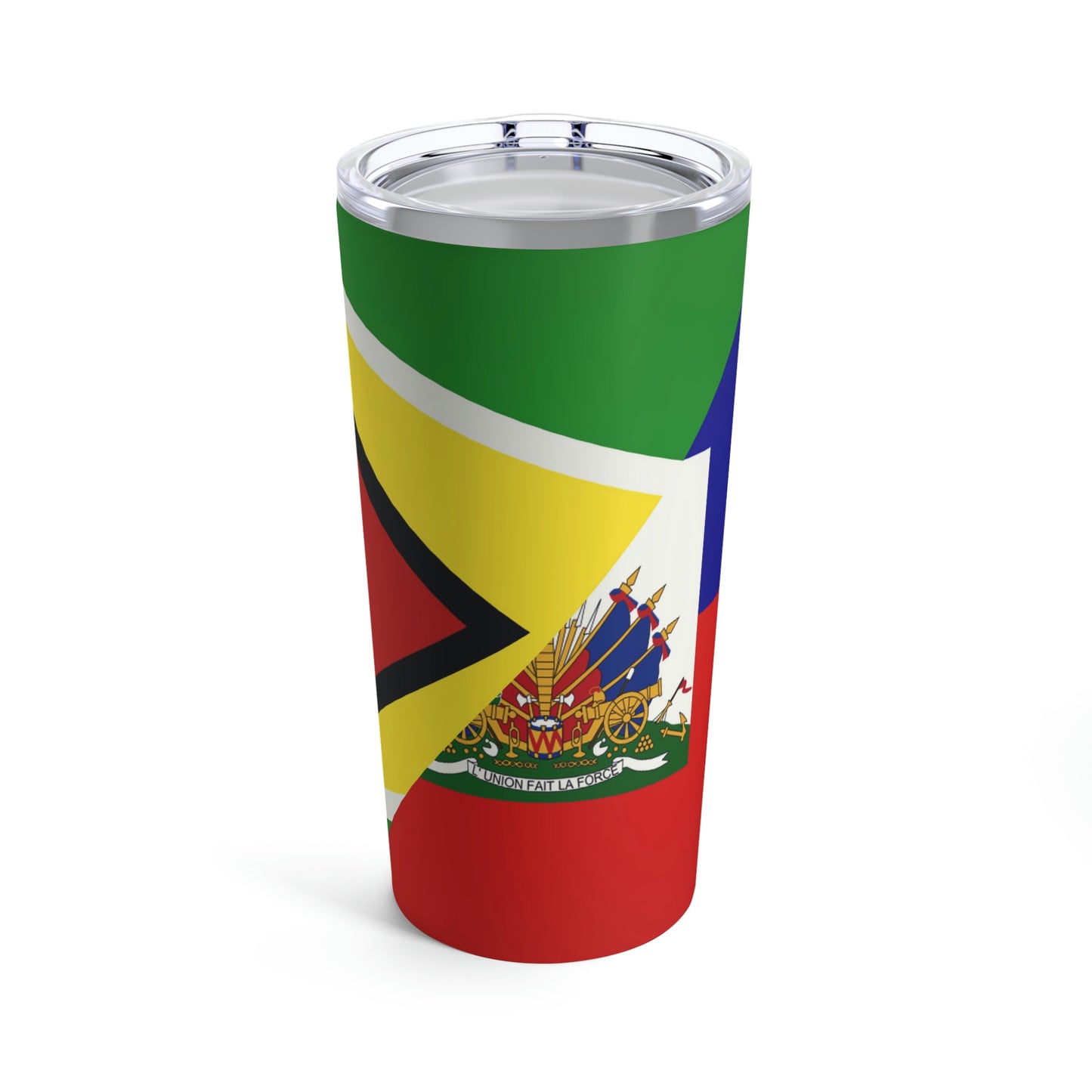 Guyanese Haitian Flag | Half Guyana Haiti Flag Tumbler 20oz