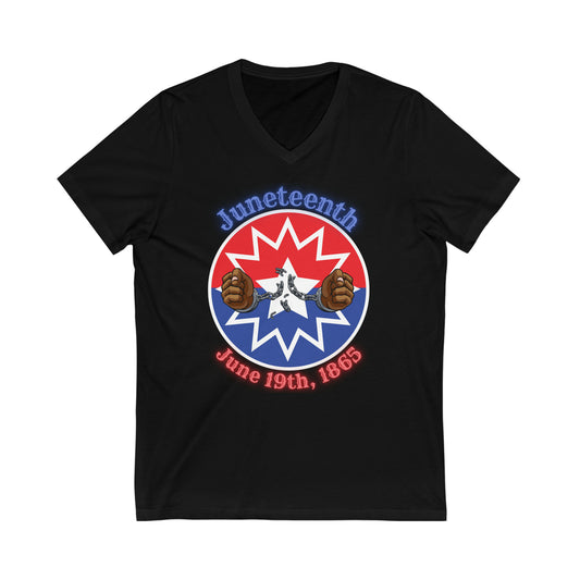 Juneteenth T-Shirt | June 19th Freedom Day Jubilee Day Liberation Day V-Neck T-Shirt | Unisex Vee Shirt