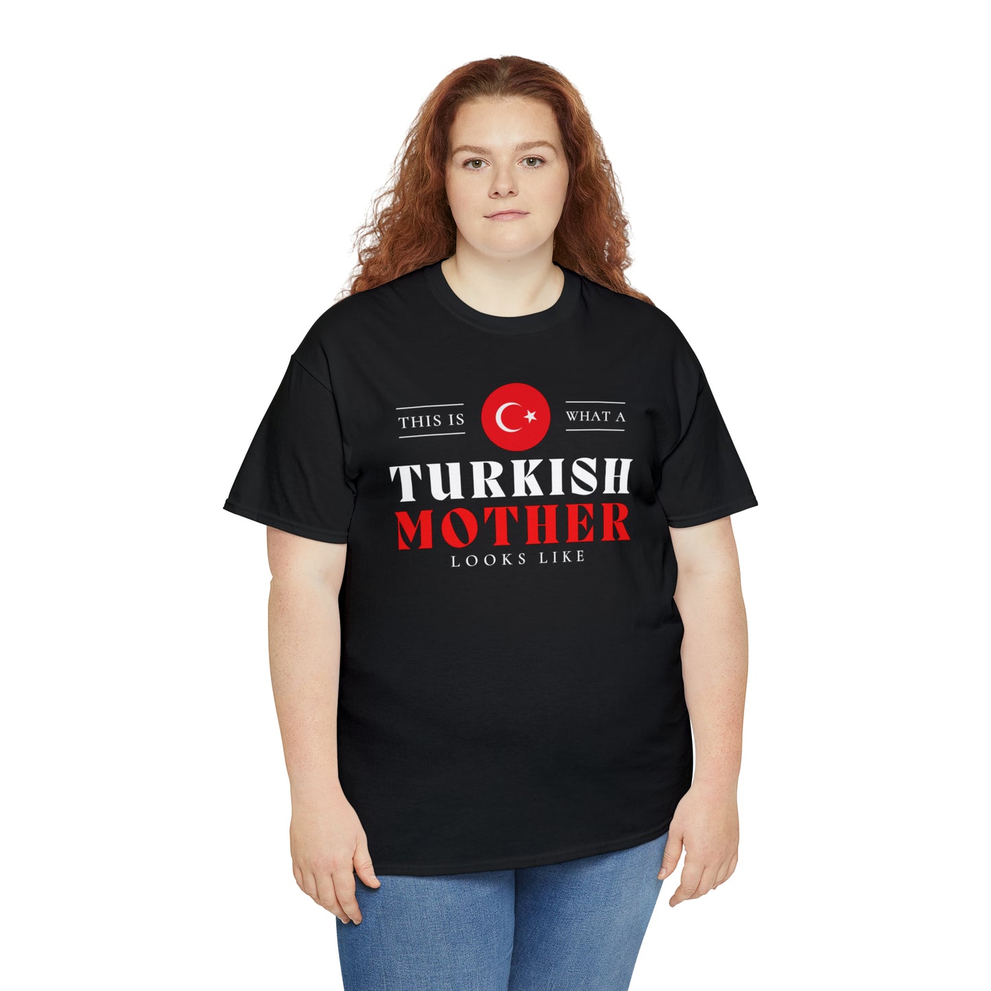 Turkish Mother Looks Like Flag Turkey Mothers Day T-Shirt | Unisex Tee Shirt