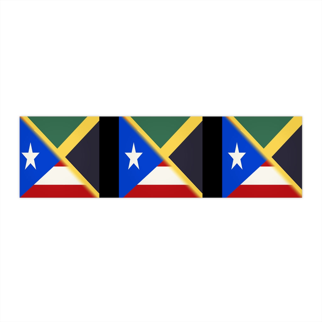 Jamaican Puerto Rican Bumper Stickers | PR Jamaica Sticker