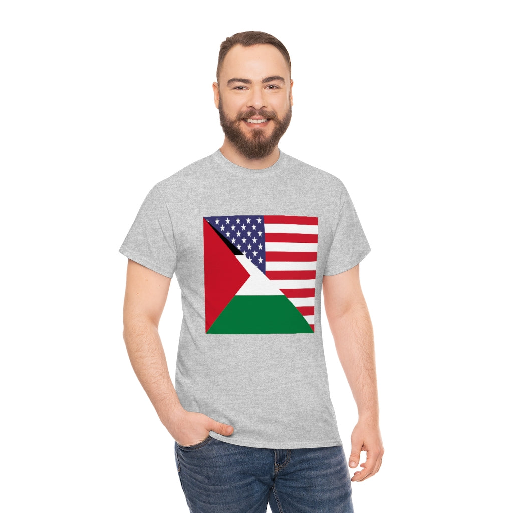 Palestinian American Flag T-Shirt | Unisex Palestine Men Women Tee