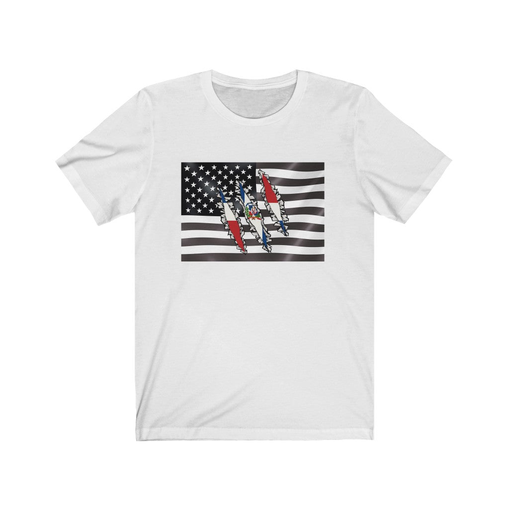 Dominican Republic America Flag T-Shirt | US D.R. Men Women Clothing