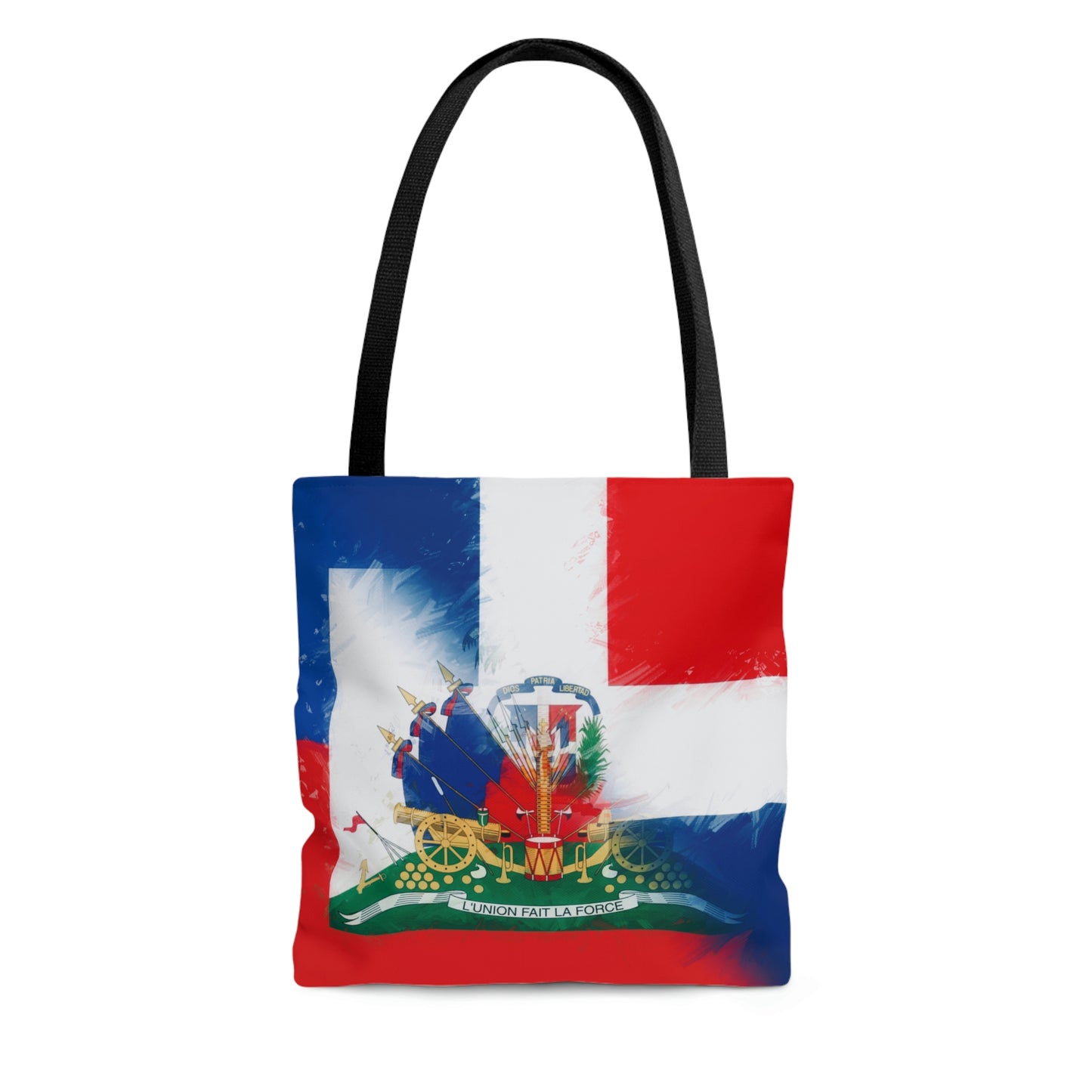 Haiti Dominican Republic Flag | Hispaniola DR Half Haitian Dominican Flag Tote Bag | Shoulder Bag