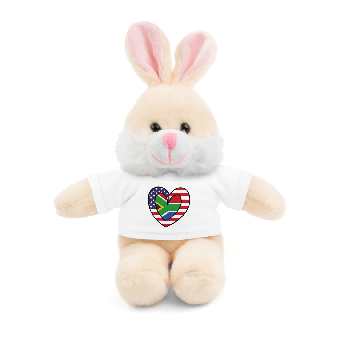 South African American Valentines Day Gift Stuffed Animal | SA USA Flag Toy